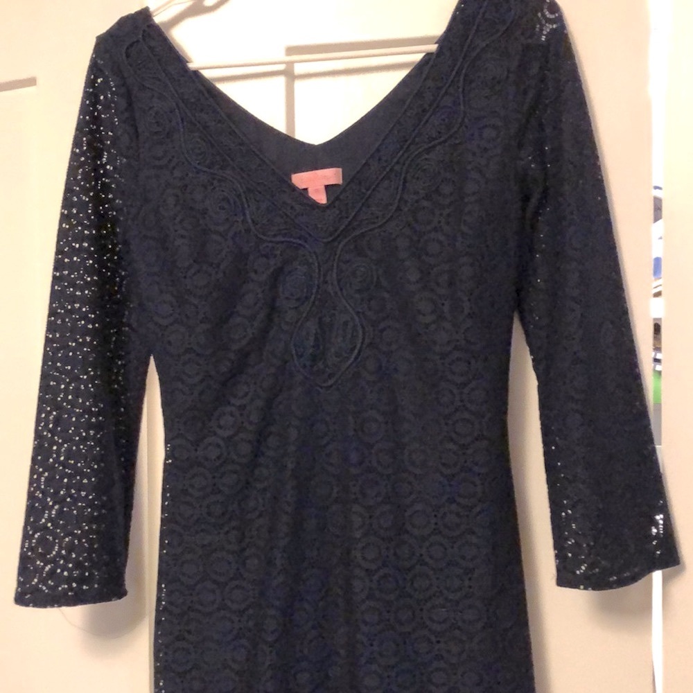 Navy Blue Dress Like New Lilly Pulitzer Cocktail Dress